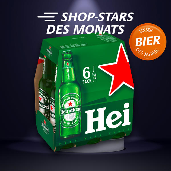 Heineken Beer Six Pack, 0,33 L bei Sprint & GO