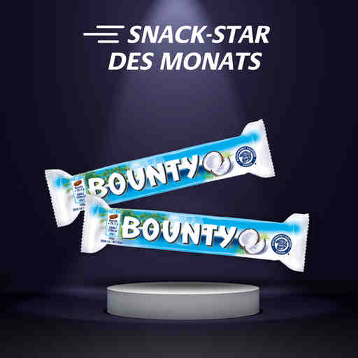 Sprint & GO Snack-Star September & Oktober BOUNTY Vollmilch - ein Sprint & GO Snack-Star des Monats
