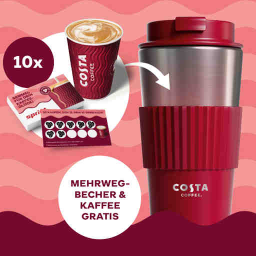 Sprint & GO Costa Coffee Aktion Costa Coffe guter Geschmack zahlt sich aus